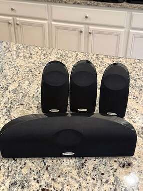 Polk Audio Blackstone TL1 Satellite and Center Channel Home Theater speaker set